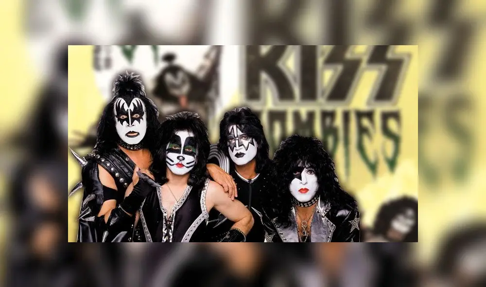 El grupo Kiss serán protagonistas en nuevo cómic inspirado en zombies. Créditos: Composición El grupo Kiss serán protagonistas en nuevo cómic inspirado en zombies. Créditos: Composición