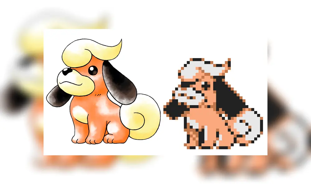 Recreación de Pudi. Así se vería en el anime.