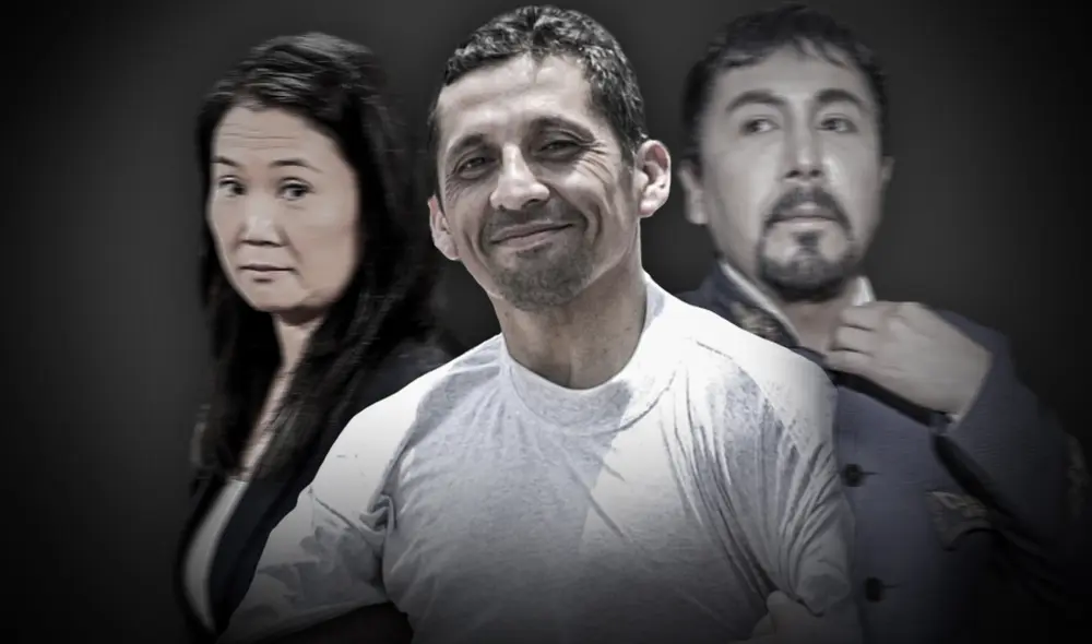 Keiko Fujimori, Antauro Humala y Elmer Cáceres Llica. Composición: Fabrizio Oviedo / La República. Keiko Fujimori, Antauro Humala y Elmer Cáceres Llica. Composición: Fabrizio Oviedo / La República.