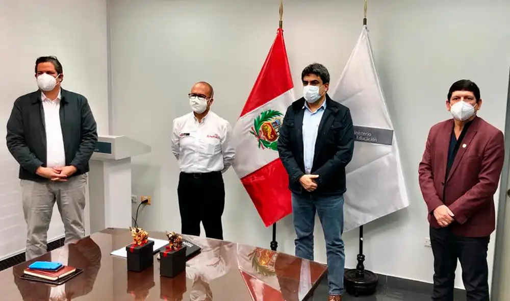 FPF, IPD, Minsa y Minedu se reunieron de cara al regreso del fútbol peruano. Foto: FPF