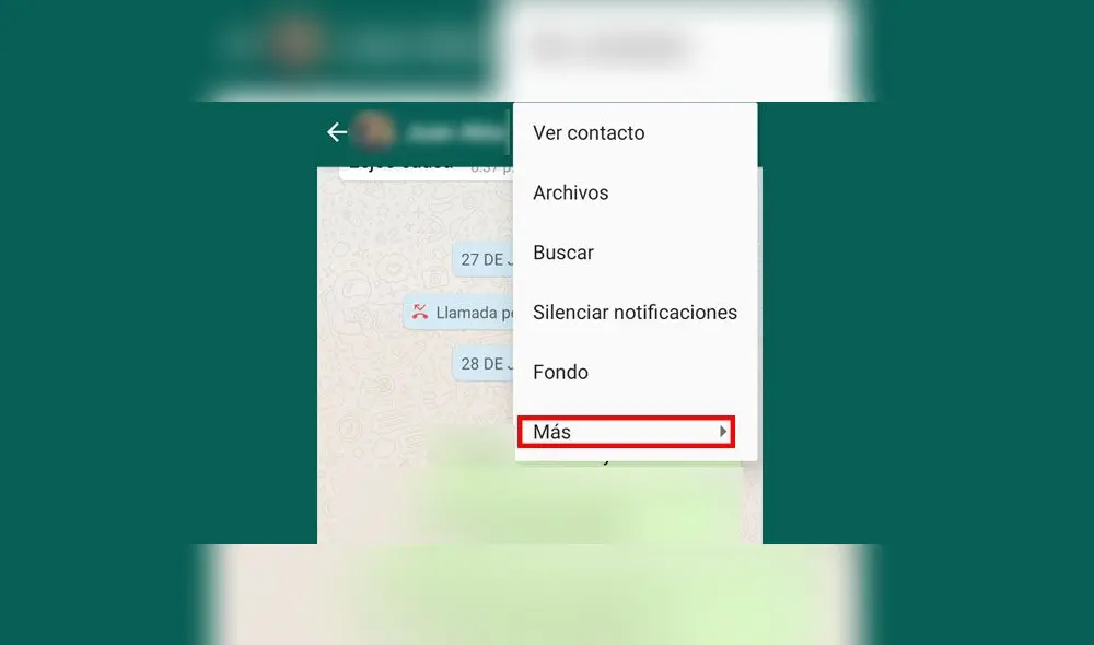 Para poder realizar esta acción, debes elegir el chat que quieres enviar.