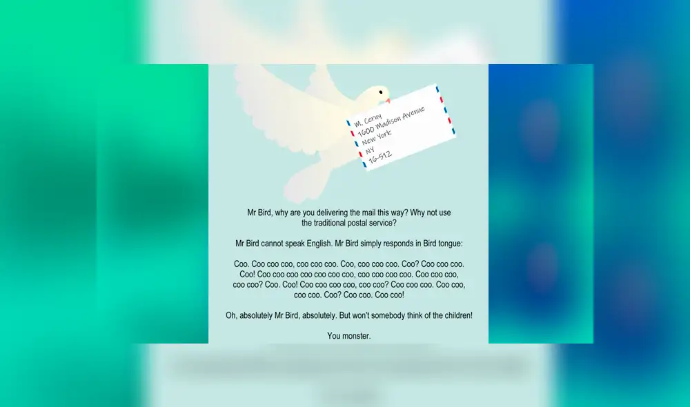 El mensaje parece un acertijo pero ya fue desencriptado por usuarios de redes sociales.