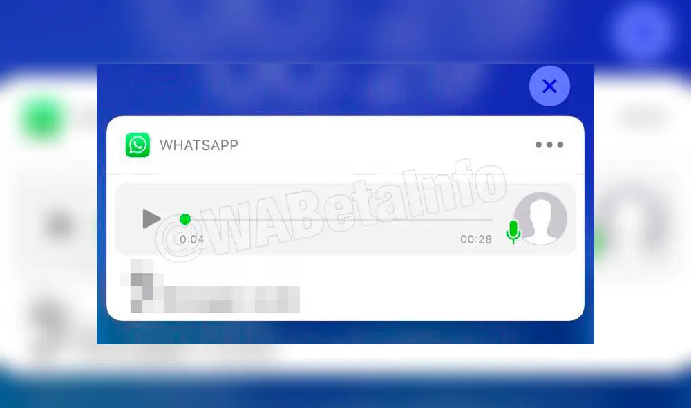 WhatsApp iOS Audio