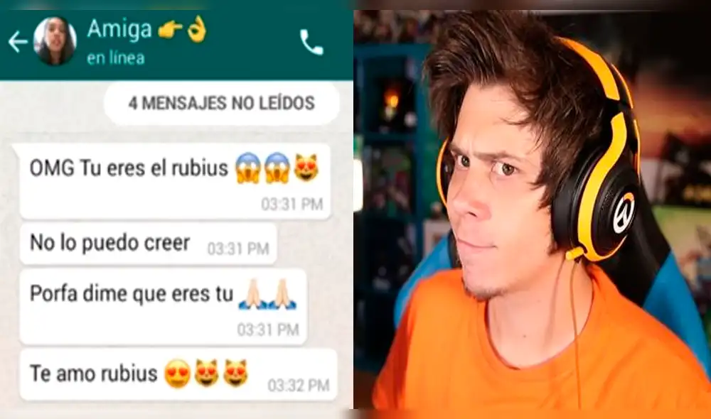 En WhatsApp creyó que chateaba con "El Rubius" y le hizo una propuesta