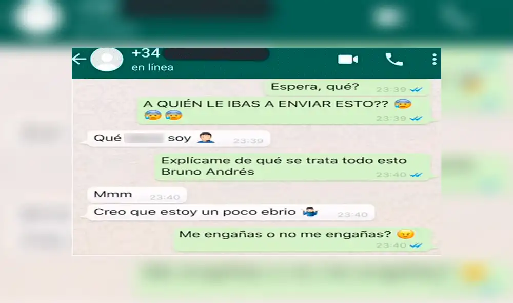 WhatsApp: Joven totalmente ebrio termina revelando oscuro secreto a su novia [FOTOS]