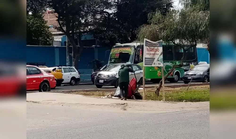 sujeto basura vía pública sujeto basura vía pública