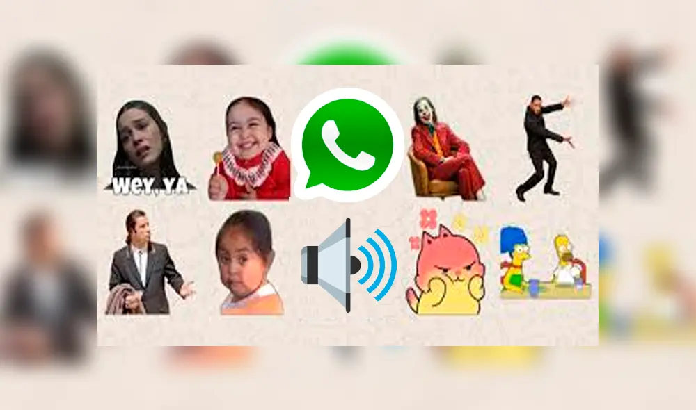 Entérate cómo tener los famosos 'stickers con sonido' de WhatsApp. Foto: Composición La República. Entérate cómo tener los famosos 'stickers con sonido' de WhatsApp. Foto: Composición La República.
