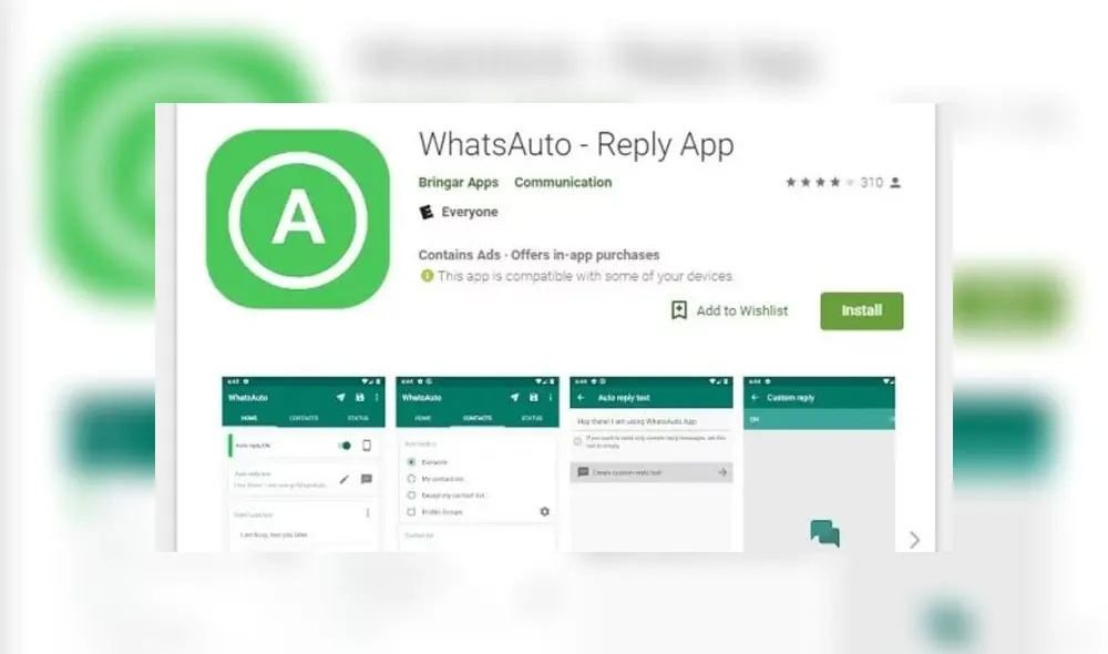 WhatsAuto es la aplicación de terceros que nos ayuda a programar mensajes de WhatsApp.