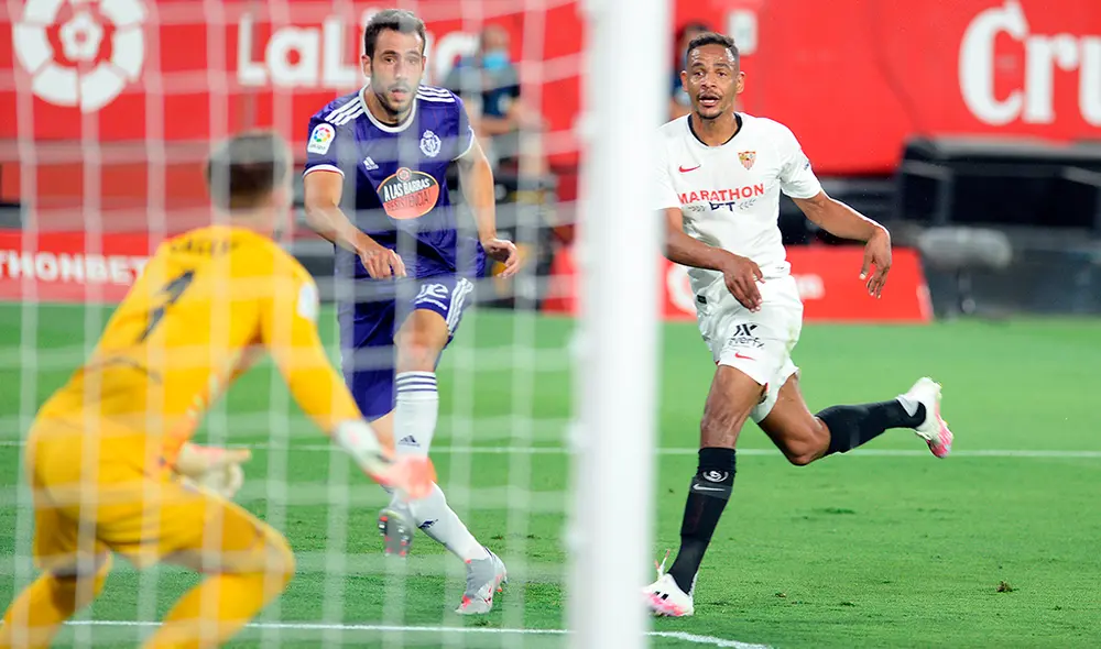 Sevilla empató 1-1 con Real Valladolid por la jornada 32 de la Liga Santander 2019-2020. | Foto: AFP
