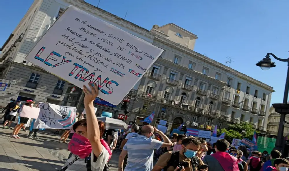 Ley trans en España, comunidad trans. Foto: Victor Lerena/EFE Ley trans en España, comunidad trans. Foto: Victor Lerena/EFE