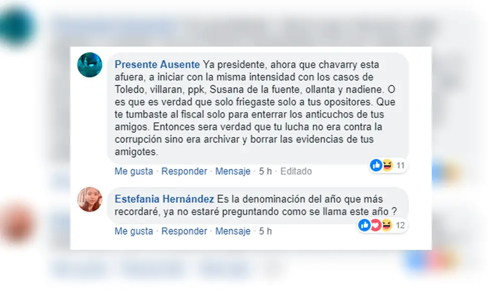 Vía Facebook: así reaccionaron los peruanos sobre el 'Año de la lucha contra la corrupción y la impunidad'