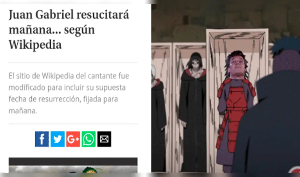 Juan Gabriel: Cibernautas crean hilarantes memes de la "resurrección del Divo"