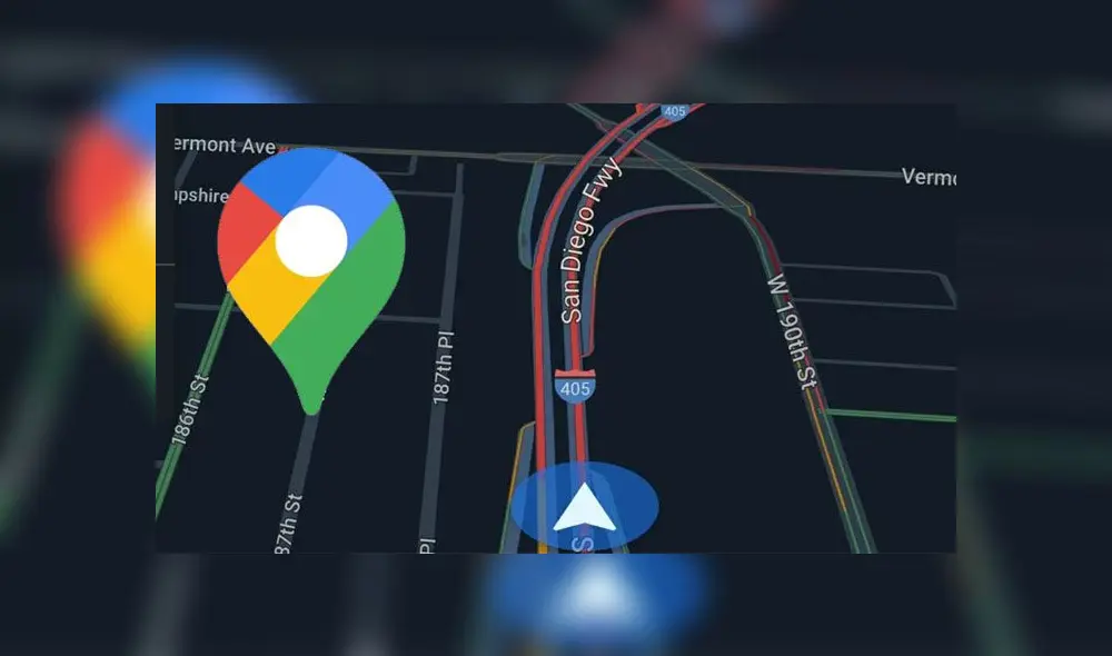 El modo de conducción en el renovado Google Maps.
