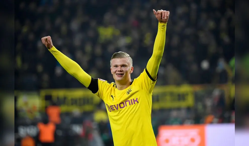 Erling Haland tiene 19 y se convierte en pieza clave del Dortmund. Fuente: Getty Images Erling Haland tiene 19 y se convierte en pieza clave del Dortmund. Fuente: Getty Images
