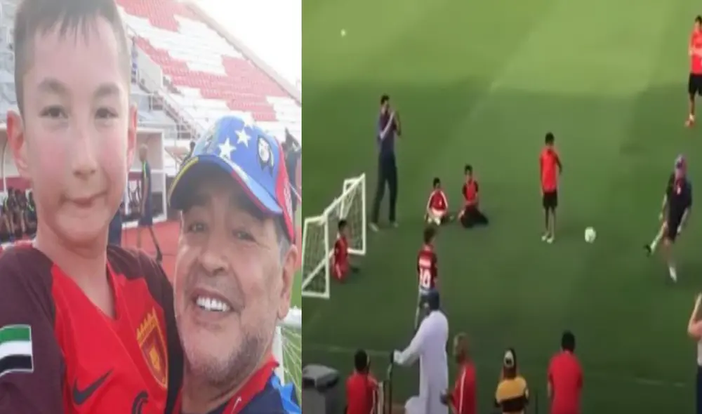 El video de Ali y Maradona ha sido compartido en varias redes sociales. Foto: composición LR El video de Ali y Maradona ha sido compartido en varias redes sociales. Foto: composición LR