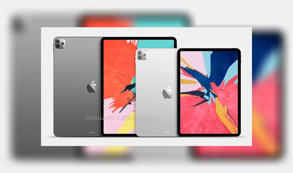 Los primeros renders revelarían el diseño del iPad Pro 2020.