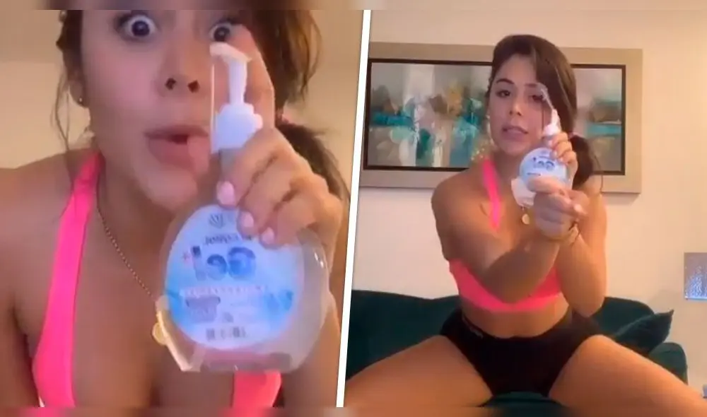 La modelo venezolana generó controversia por malgastar el tan necesitado gel antibacterial. La modelo venezolana generó controversia por malgastar el tan necesitado gel antibacterial.
