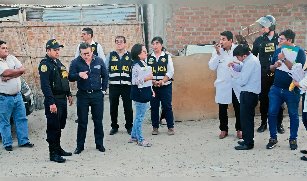 Reconstrucción. Fiscal Imazuma Córdova Reyes dirigió diligencia en el mismo horario en el que sucedieron los hechos, en el A.H. Nueva Esperanza.