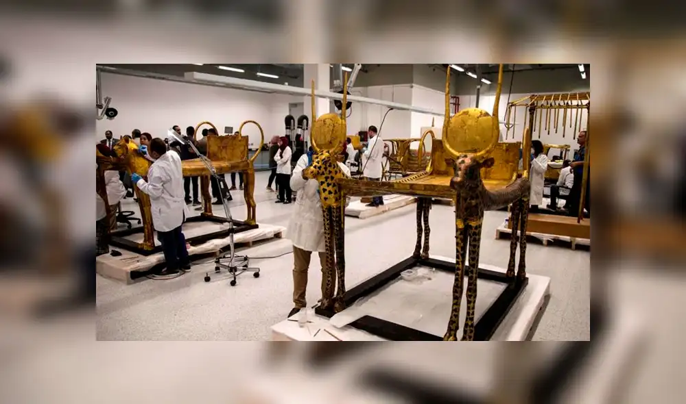 Conoce los detalles de la primera restauración al sarcófago de Tutankamón [FOTOS]