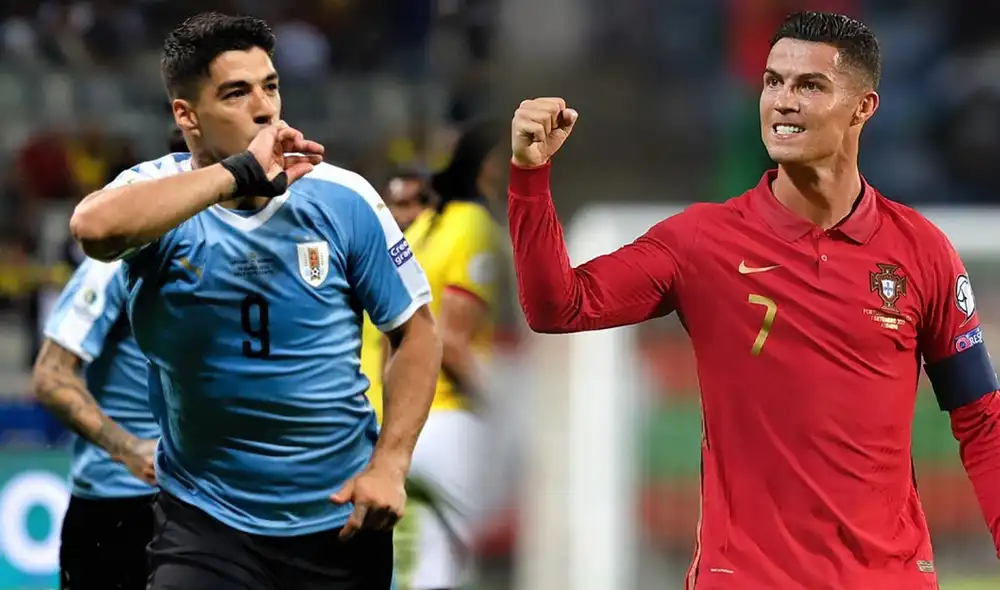 Uruguay vs. Portugal juegan este lunes 28 de noviembre por la Copa del Mundo. Foto: composición GLR/ UEFA/ CONMEBOL