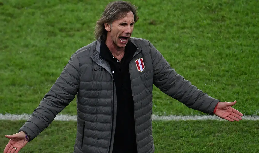 Ricardo Gareca en la final de la Copa América Brasil 2019. | Foto: AFP