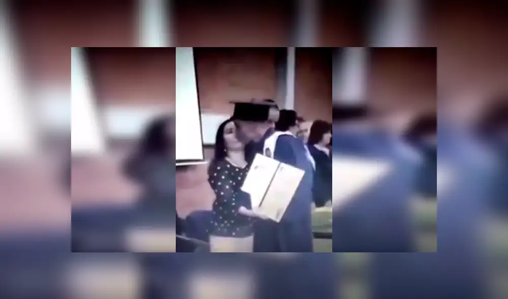 Facebook viral: chico besa a su maestra en los labios en su ceremonia de graduación [VIDEO] 