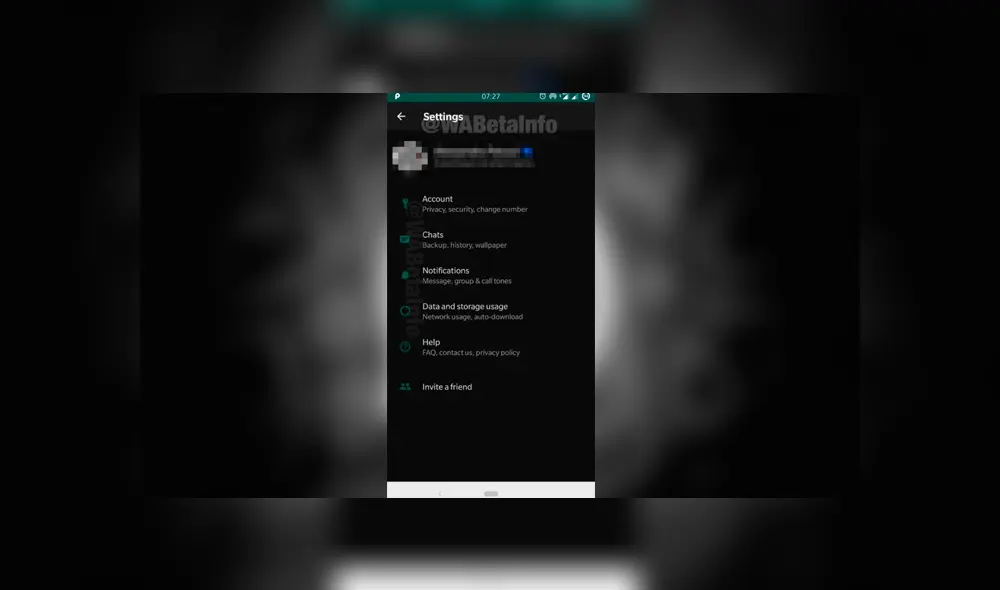 Desliza para ver cómo lucirá el 'modo oscuro' en WhatsApp. Foto: Captura.
