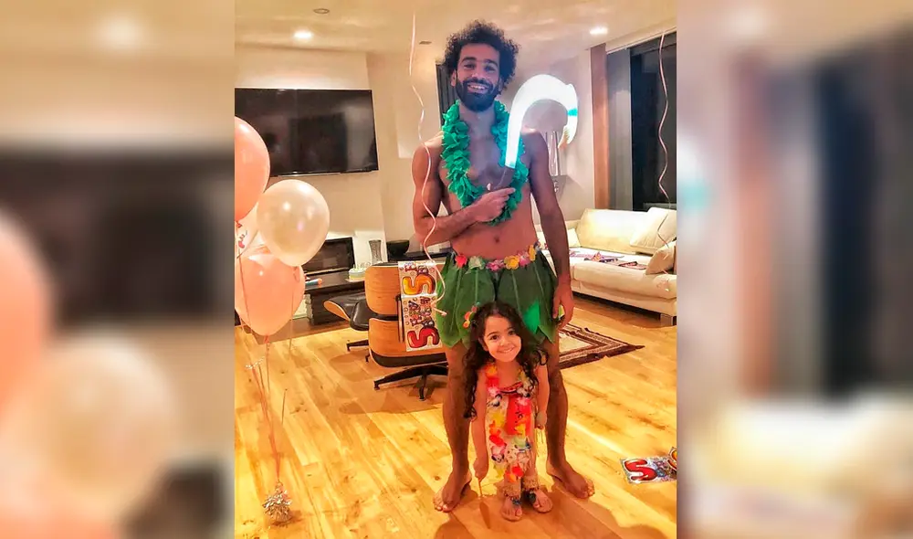 Mohamed Salah se disfrazó de un conocido personaje de Disney por el cumpleaños de su hija.