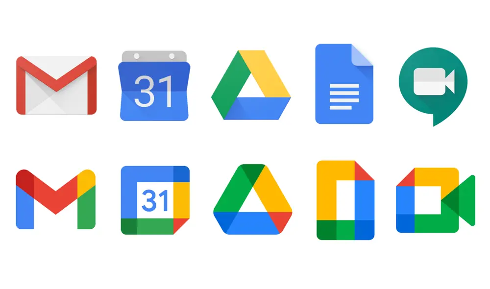 Con el lanzamiento de Google Workspace, la empresa renovó el diseño de sus logos. Foto: Google