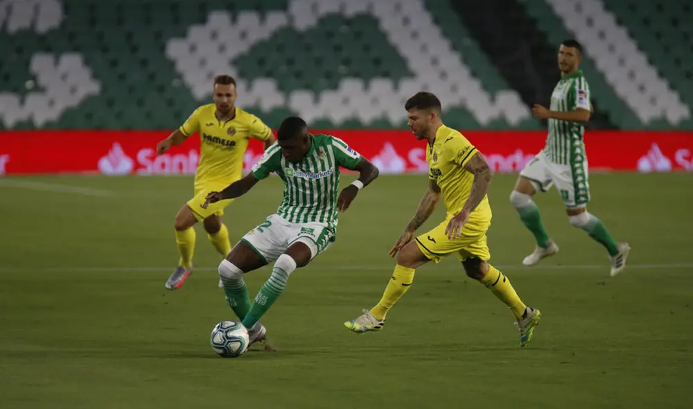 Betis, con diez jugadores, cae 0-2 ante Villarreal en el Benito Villamarín. Foto: @RealBetis
