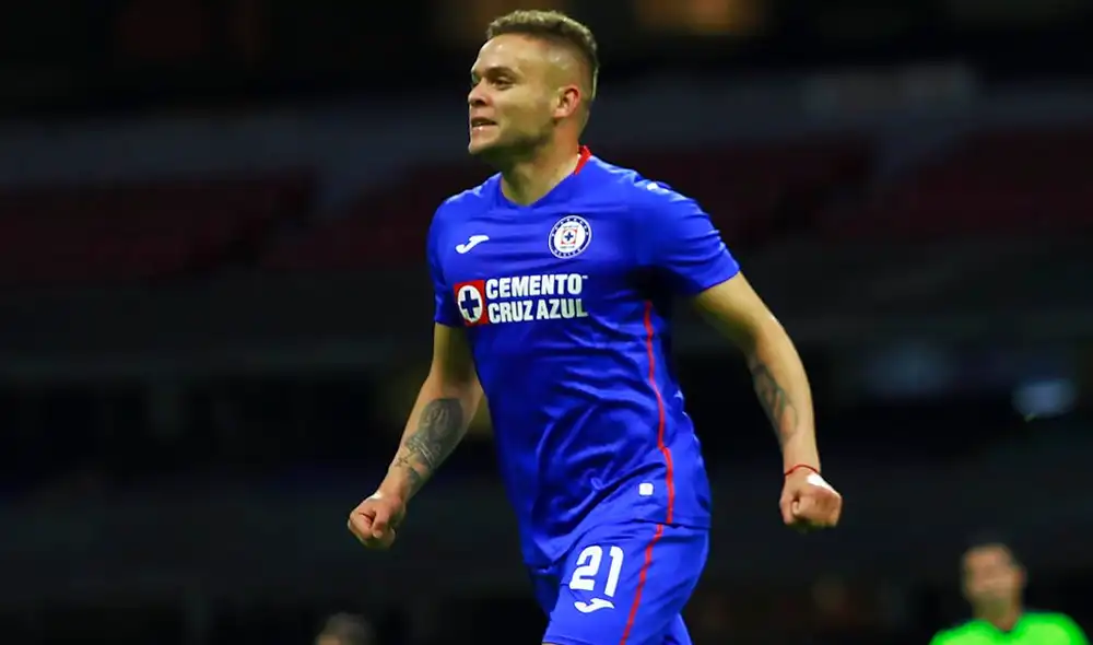 Jonathan Rodríguez anotó el único gol del partido entre Cruz Azul y Pachuca. Foto: Twitter