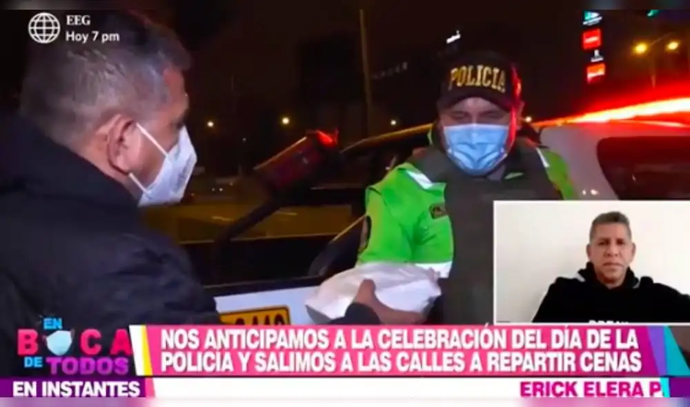 José Luis Carranza indicó que decidió realizar la labor como anticipación al Día de la Policía Nacional. | Foto: Captura América TV