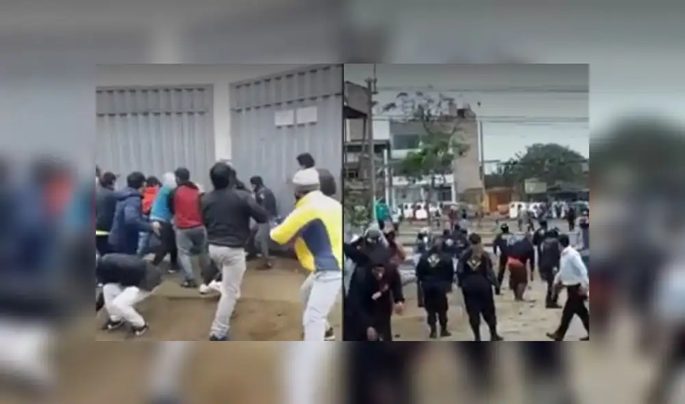 Mototaxistas decidieron tumbar la puerta del depósito municipal para ingresar ilegalmente. Créditos: América. Mototaxistas decidieron tumbar la puerta del depósito municipal para ingresar ilegalmente. Créditos: América.