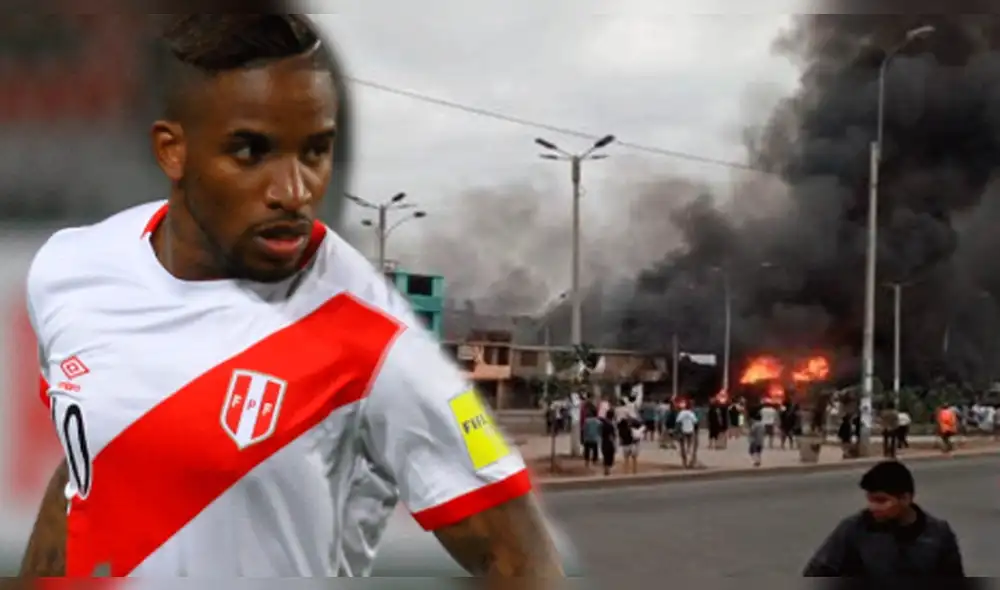 Jefferson Farfán se solidariza con los damnificados del incendio en Villa el Salvador. Jefferson Farfán se solidariza con los damnificados del incendio en Villa el Salvador.