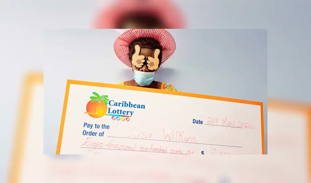 Lisa Wilkins se llevó la misma cantidad de dinero que se ganó hace unos años tras apostarle a una "mágica" combinación. Foto: The Caribbean Lottery Lisa Wilkins se llevó la misma cantidad de dinero que se ganó hace unos años tras apostarle a una "mágica" combinación. Foto: The Caribbean Lottery