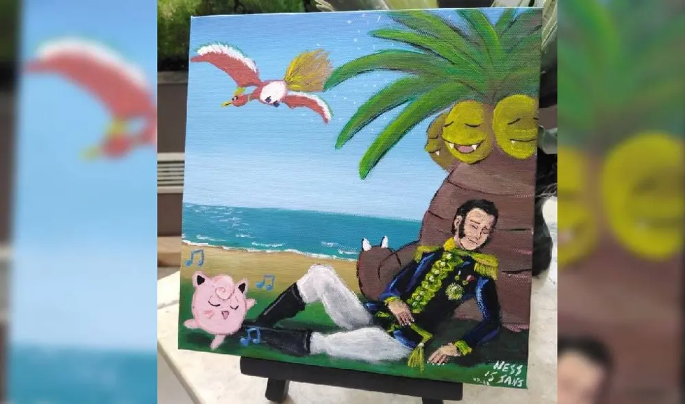 El artista usó algunos Pokémones para cambiar la ilustración. Foto: Captura/Facebook/Ness is Sans confirmed El artista usó algunos Pokémones para cambiar la ilustración. Foto: Captura/Facebook/Ness is Sans confirmed