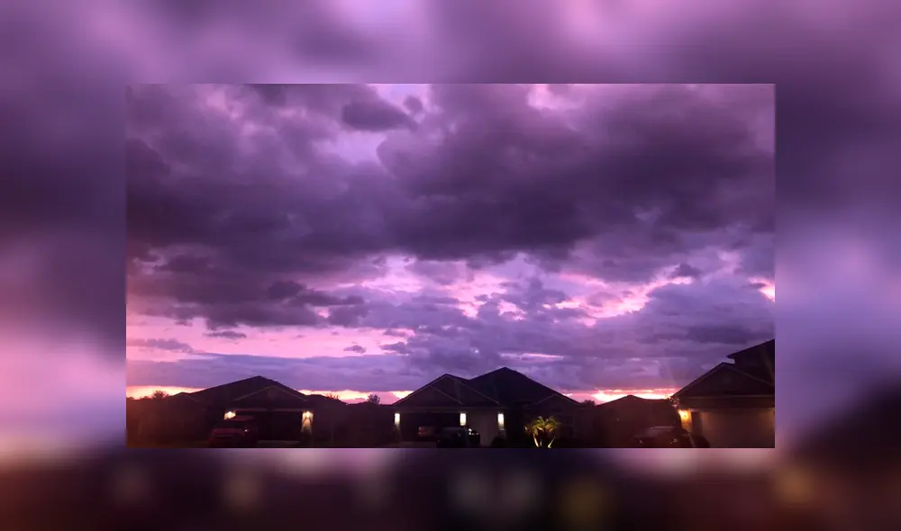 Huracán Dorian: ¿por qué el cielo se volvió púrpura en Florida? Huracán Dorian: ¿por qué el cielo se volvió púrpura en Florida?