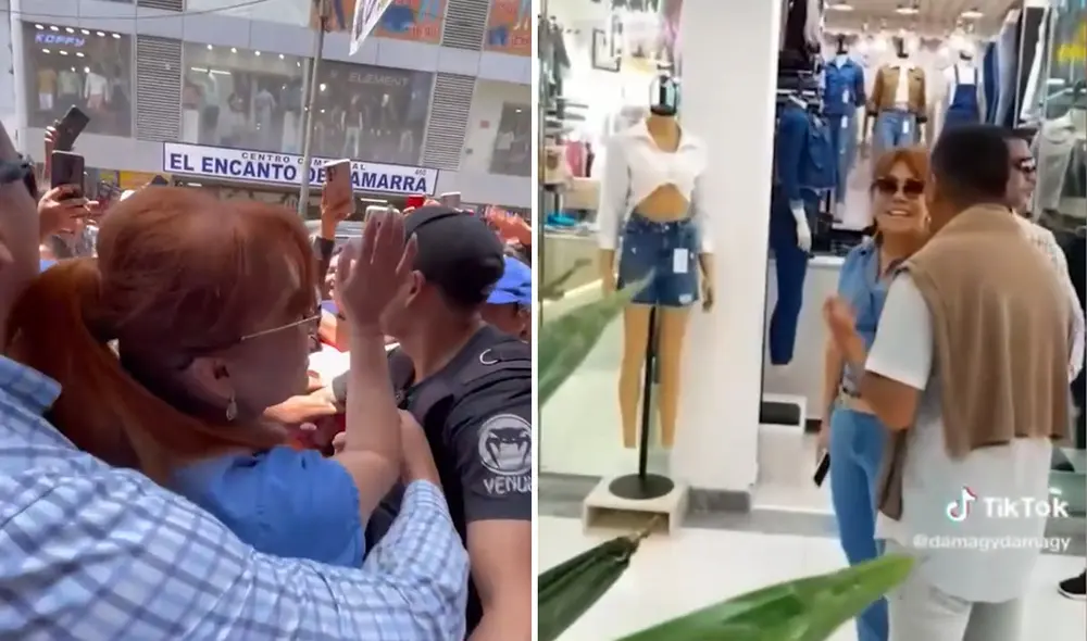 Magaly Medina compartió en sus redes sociales parte de su paso por Gamarra. Foto: Composición LR/ Instagram/ Magaly Medina Magaly Medina compartió en sus redes sociales parte de su paso por Gamarra. Foto: Composición LR/ Instagram/ Magaly Medina