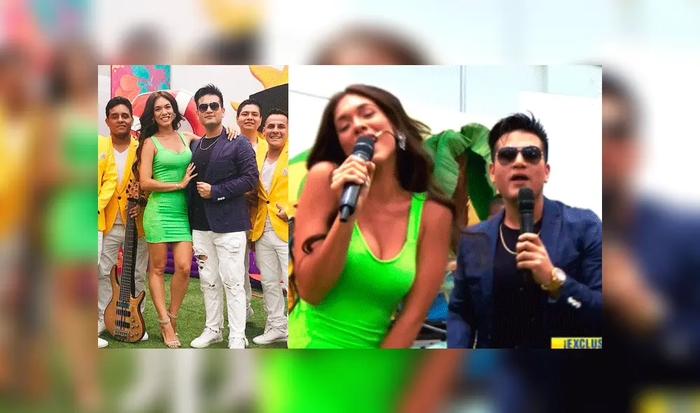 Jazmín Pinedo y Deyvis Orosco cantan canción en vivo pero un detalle llama la atención 