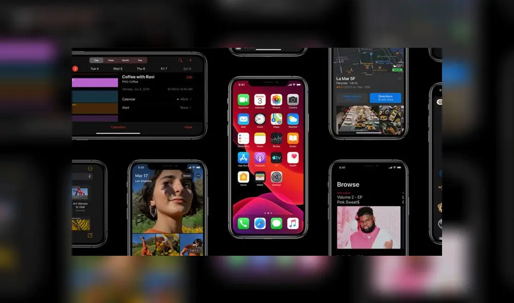 iOS 13 llegará con el modo oscuro.