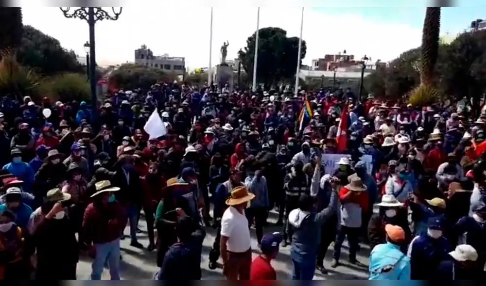 Protestas en Espinar empezaron el 15 de julio. Protestas en Espinar empezaron el 15 de julio.