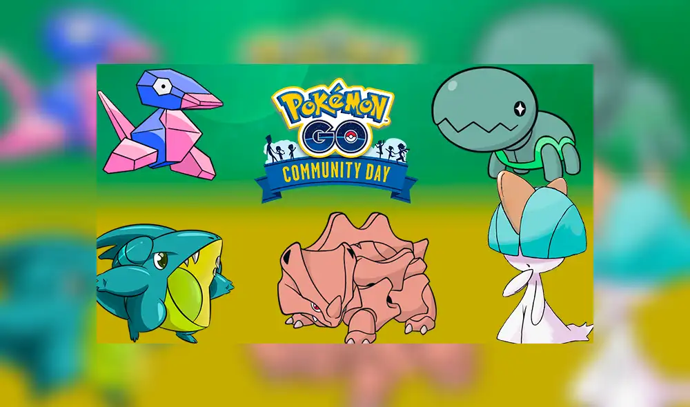 Usuarios de Pokémon GO proponen a Gable, Ralts, Trapinch, Porygon y Rhyhorn para el Community Day de agosto. Usuarios de Pokémon GO proponen a Gable, Ralts, Trapinch, Porygon y Rhyhorn para el Community Day de agosto.