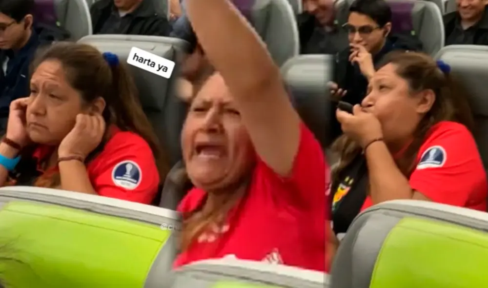 Hincha de FBC Melgar hizo sus cánticos en un avión lleno de fanáticos de Alianza Lima. Foto: composición LR