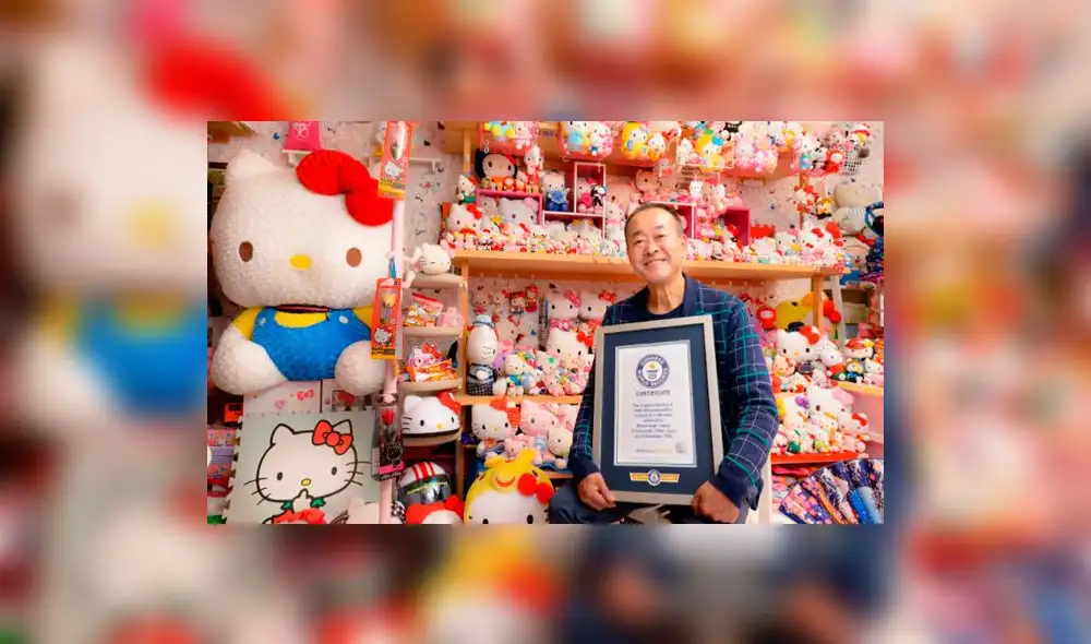 YouTube: policía de 67 años es el dueño de la colección más grande de Hello Kitty [VIDEO]