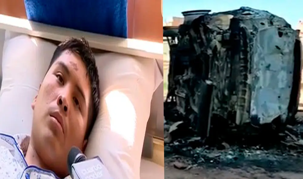 El joven herido fue trasladado en un helicóptero hasta el Hospital Central Policía Nacional en el distrito de Jesús María. Foto: captura Cuarto Poder