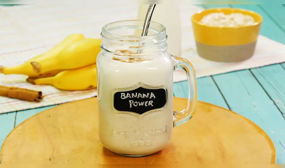 Batido de plátano (receta y video). Buenazo