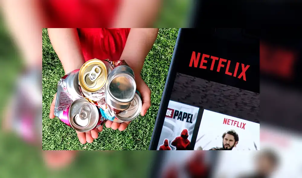 Nueva campaña permitirá pagar Netflix con latas recicladas.