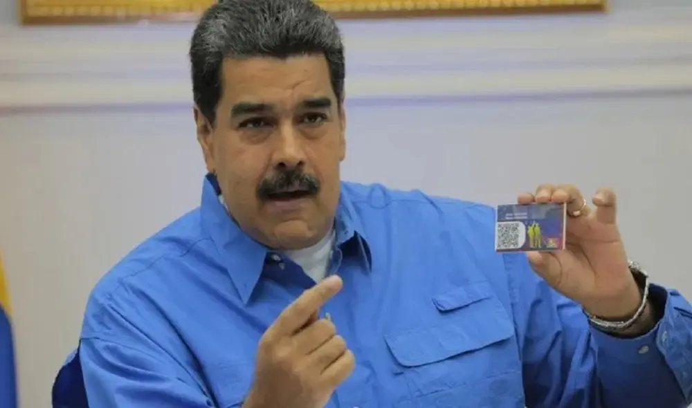 Maduro lanzó el Carnet de la Patria hace algunos años. Foto: difusión Maduro lanzó el Carnet de la Patria hace algunos años. Foto: difusión