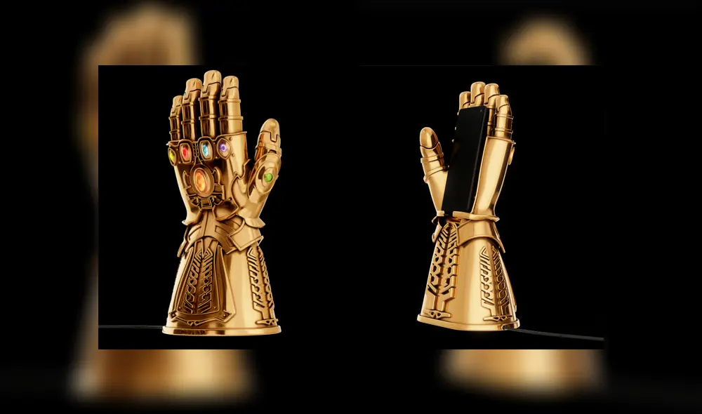 Así luce la réplica exacta del Guantelete del Infinito que carga el smartphone