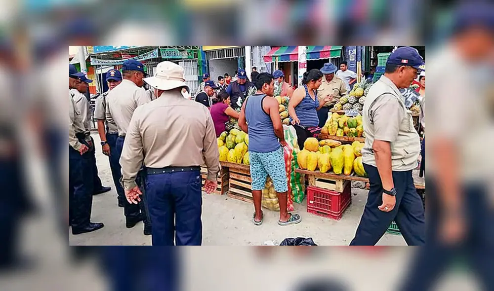 Magdalena: ambulantes invadían plaza Túpac Amaru